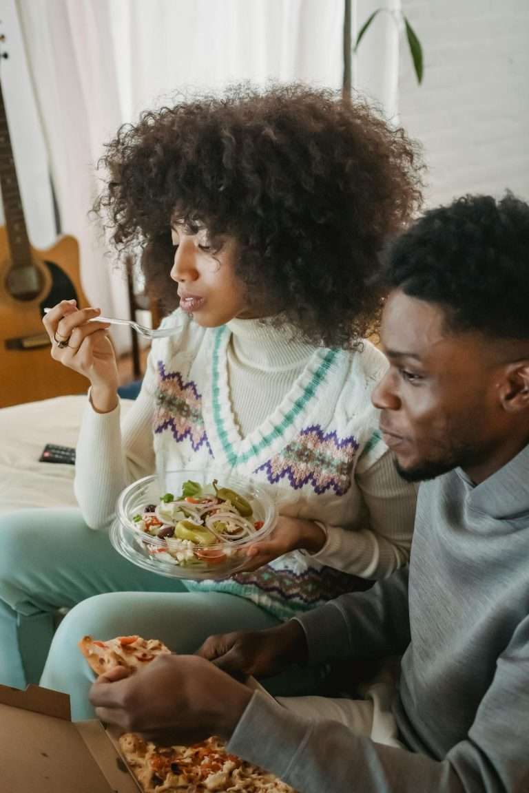 couple eating